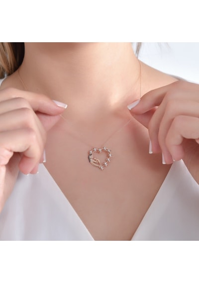 Ariş Pırlantalı Anne&Bebek Kolye N11.20466