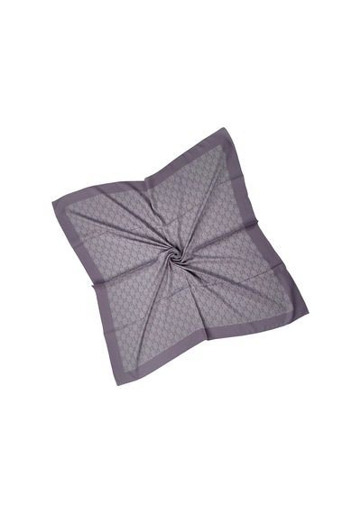 Mim Eşarp Işıl İpek - G Desen Siena Eşarp 100x100 Cm Lila