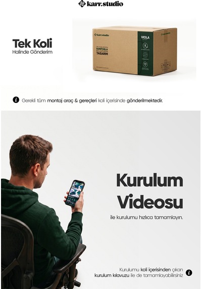 Viola Çalışma Sandalyesi - Mavi