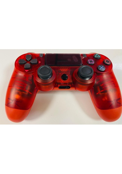 PS4 Uyumlu V2 Yeni Nesil Kırmızı Şeffaf Dualshock