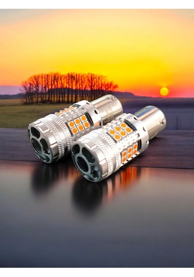Photon Amerikan Park İçin Uyumlu Fanlı Sinyal Led Turuncu Tek Duy
