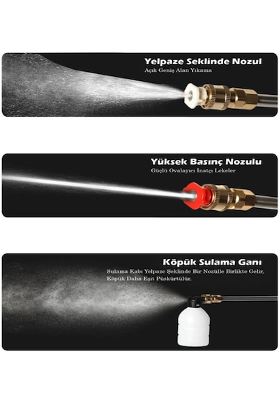Şarjlı Araba Yıkama Makinesi Yüksek Basınçlı Oto Yıkama Tabancası 15 Hücreli Kalın Batarya Sulama Tabancası Bahçe Yıkama Makinesi 1