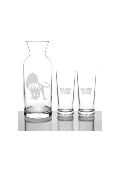 Kişiye Özel Aslan Sütü Rakı Karaf Seti - 4