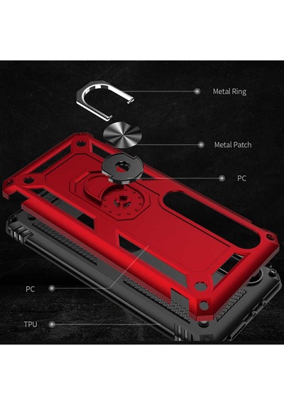 Xiaomi Mi 10 Kılıf Zore Vega Kapak Siyah