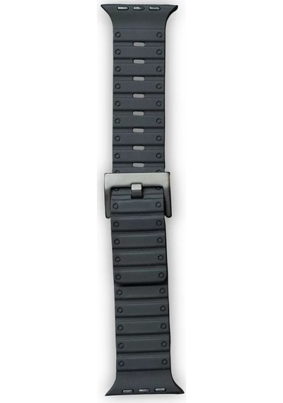 Newface Apple Watch 42mm Magnus Mıknatıslı Silikon Kordon - Siyah