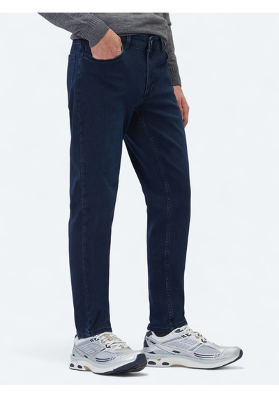 Kip Lacivert Slim Fit Denim Pamuk Karışımlı Pantolon Lacivert -