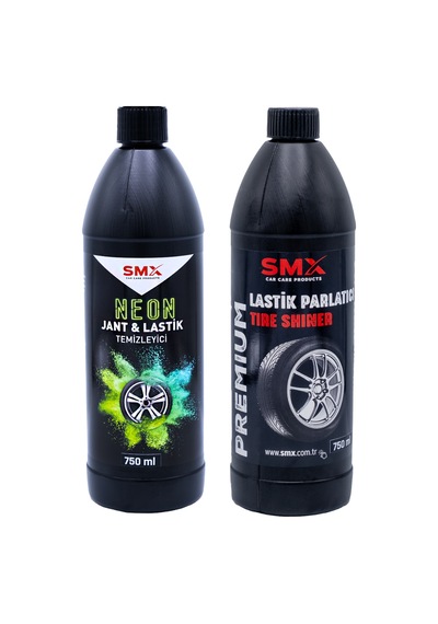 Neon Jant & Lastik Temizleyici 750 Ml.+ Lastik Parlatıcı 750 Ml+ Lastik Süngeri