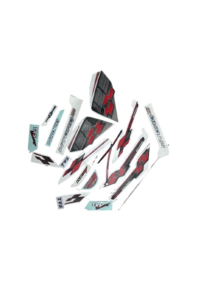 Tvs Ntorq 125 Arma Sticker Amblem Yazı Seti Kırmızı