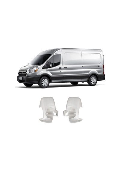 Ford Transit Uyumlu 2014-2023 Krom Ayna Kapağı 2 Parça Paslanmaz  Çelik