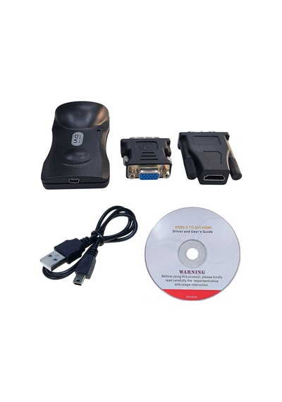 Usb 2.0 To Dvı 24+5 - Hdmi -vga Çevirici Converter Adaptör