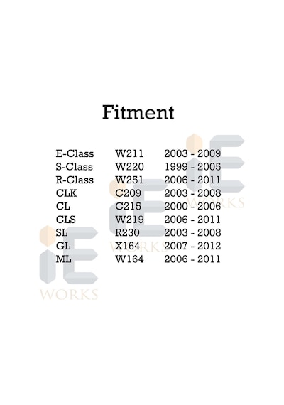 Mercedes S Serisi W220 1999-2005 Dış Kapı Kolu Plastiği 2Li
