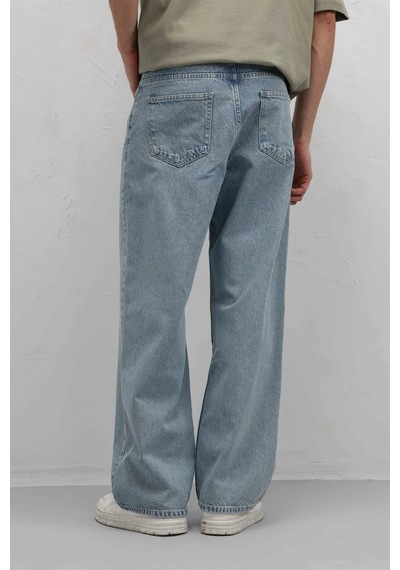 Vamos Relaxed Fıt Jean V100-08 Açık Mavi Melanj