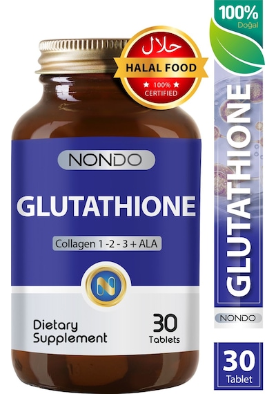Nondo Glutatyon 30 Tablet Glutathione Kolajen 1-2-3 Alfa Lipoik Asit Bromelain Hyaluronik Asit