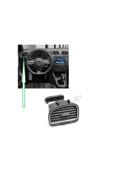 Golf 6  (2009 / 2013) Torpido Ön Sol Havalandırma 5K0819703K