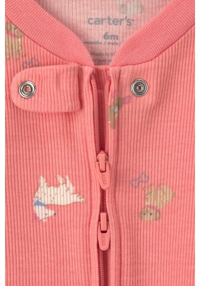 Carter's Kız Bebek Fermuarlı Patikli Tulum Pembe 1v717210