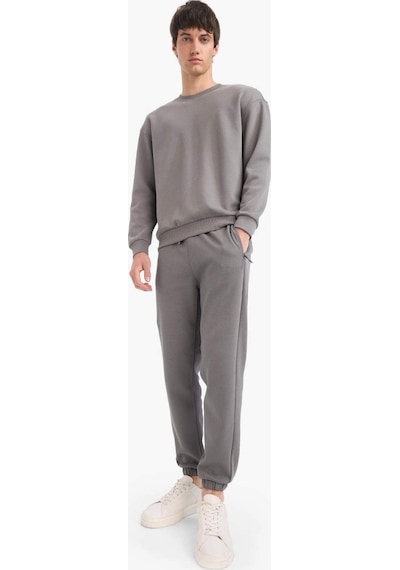 DeFacto Slim Fit Dar Kesim Fermuar Cepli Pike Eşofman Altı D5258AX25SPGR206