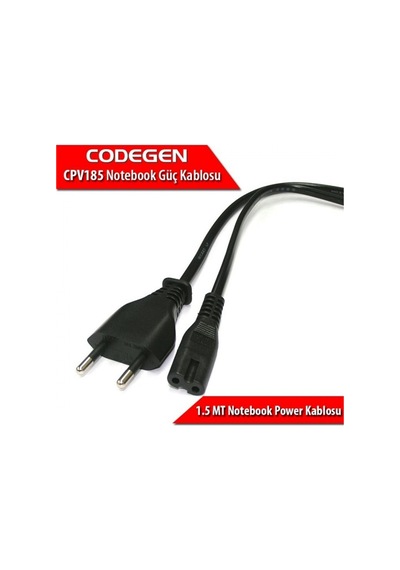 CODEGEN CPV185 2x0.30mm 1.5metre Notebook Power Kablosu