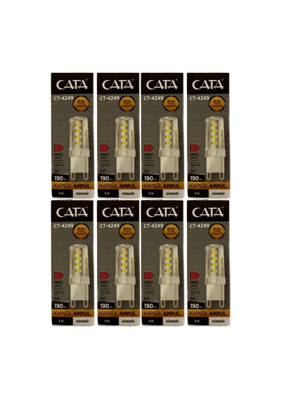 Ct-4249 3w 3200k Günışığı G9 Duylu Kapsül Led Ampul 8 Adet