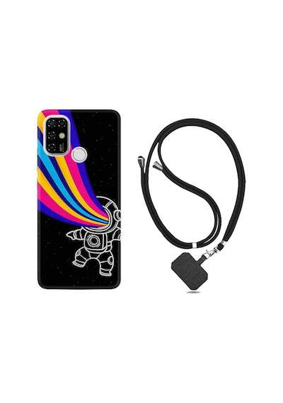 Casper Via F20 Kılıf Boyun Askılı Colorful Astronot 1727