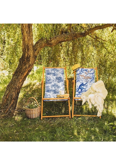 Bluehomeconcept Adawall Blue Monkey Katlanabilir Şezlong