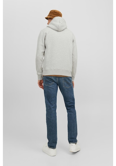 Jack & Jones Jack&jones Kapüşonlu Standart Kalıp Açık Gri Melanj Erkek Sweatshirt 12242197 001