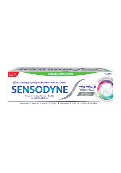 Sensodyne Çok Yönlü Koruma Gelişmiş Beyazlık 50 Ml 5 Adet