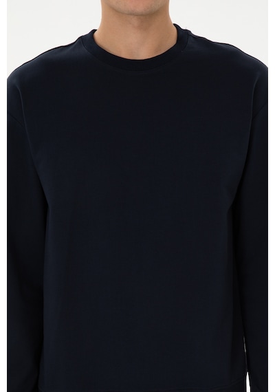 U.S. Polo Assn. Erkek Comfort Fit Bisiklet Yaka Lacivert İnce Sweatshirt 50316378-VR033 U.S. Polo Assn. Erkek Comfort Fit Bisiklet Yaka Lacivert İnce Sweatshirt 50316378-VR033