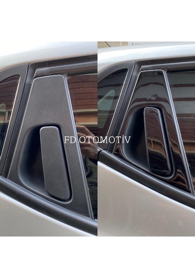 Renault Clio 4 Hb Piano Black Parlak Siyah Kapı Direk Seti