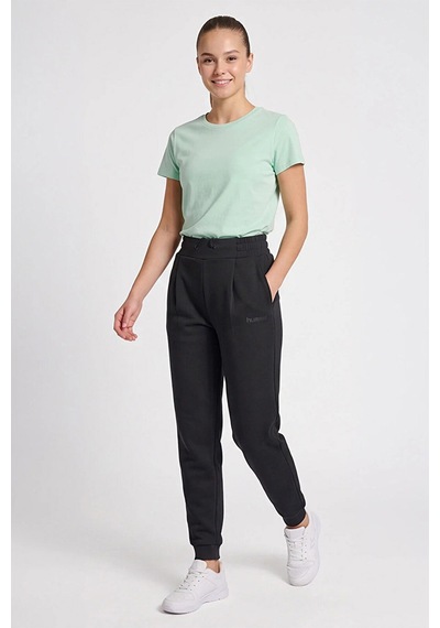 Hummel Logolu Regular Fit Lastikli Paça Eşofman Altı Kadın Eşofman Altı 932528-2001 Siyah