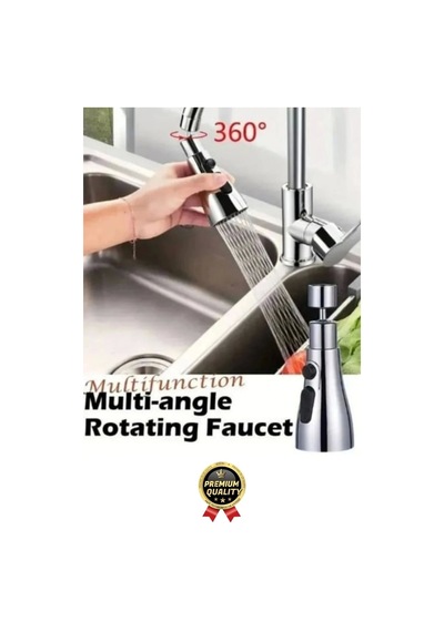 Yeni Seri Kaliteli Şık 3 Fonksiyonlu 720 Derece Dönebilen Mutfak Lavabo Banyo Metalik Musluk Başlığı Çok Renkli