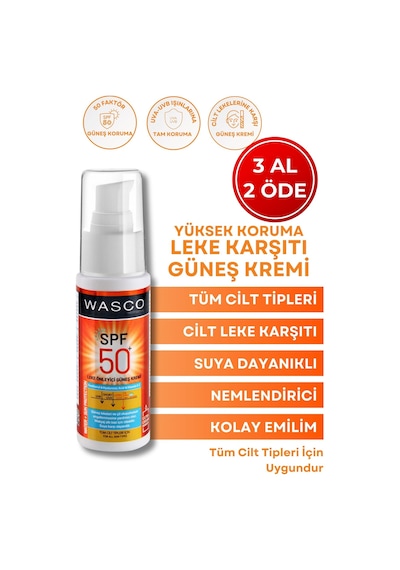 Güneş Kremi Koyu Leke Karşıtı Spf 50+ Faktörlü Çok Yüksek Korumalı Güneş Kremi