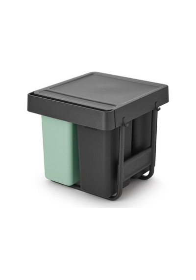 Brabantia Dark Grey Sort&go Buılt In Bın Çöp Kutusu 10+10+20lt Siyah