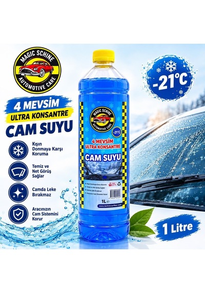 20'li Cam Suyu Antifrizli Şampuanlı 1 Litre