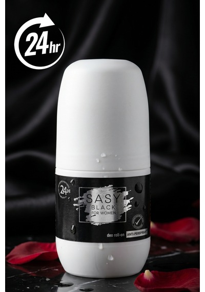 Sasy Black Antiperspirant Deo Doğal Içerikli Kadın Roll On 50 Ml