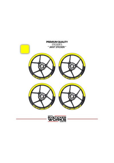 Bajaj Dominar 400 Jant Şeridi Yarım Jant Kaplama & D400 Yazı Sticker Seti 65048946