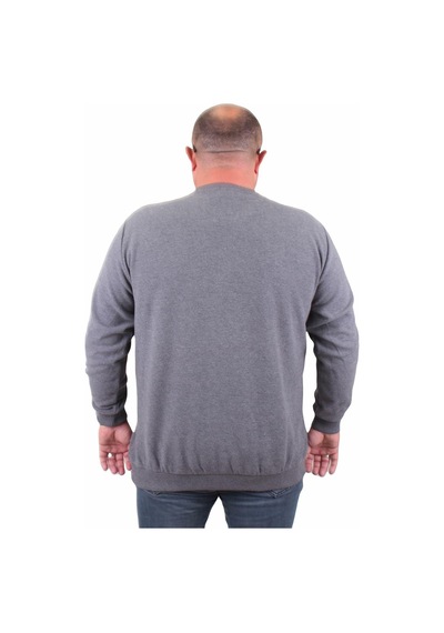Moc Grande Mocgrande Büyük Beden Selanik V Yaka Classic Sweat 23201 Antrasıt-Antrasıt Moc Grande Mocgrande Büyük Beden Selanik V Yaka Classic Sweat 23201 Antrasıt-Antrasıt