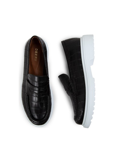 Deery Siyah Kadın Loafer Ayakkabı - 01903zsyhp03 Siyah
