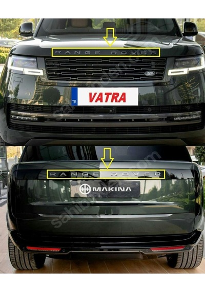 Range Rover 2.0 Phev Westminister 2018-2021 Uyumlu Range Rover Siyah Kaput Ve Bagaj Yazısı