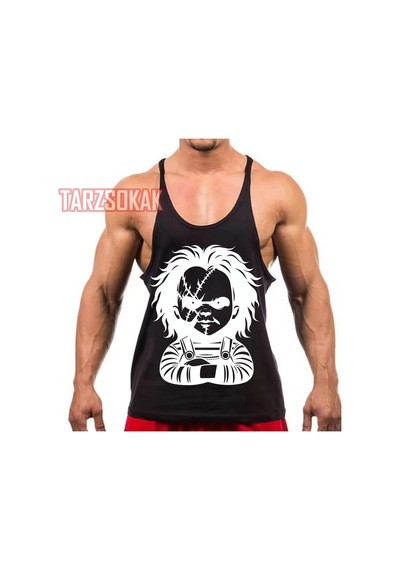 Tarzsokak Gym Tank Top Fitness Sporcu Atleti Gym106 Siyah
