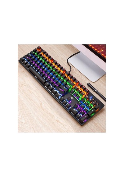 Gk100f Mekanik Gaming Klavye, Rgb Işıklı, Kablolu, Türkçe Q Klavye, Siyah