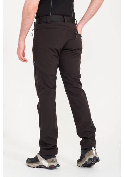 Q&Steinbock Kaunas Softshell Kışlık Erkek Outdoor Pantolonu Siyah