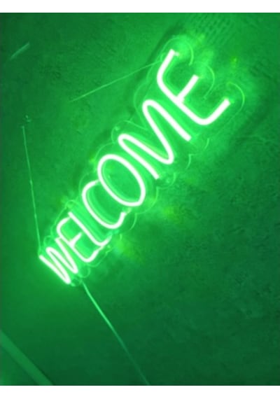 Welcome Neon Led Duvar Dekoru Aydınlatması Neon Led Tabela (535759852)