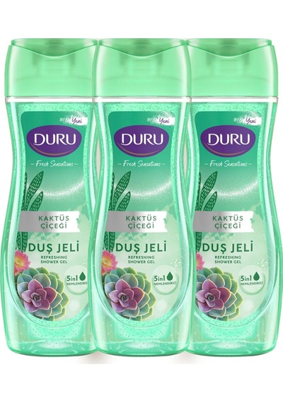 Duru Fresh Sensations Kaktüs Çiçeği Duş Jeli 3 x 650 ML