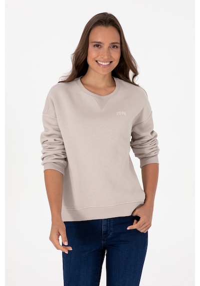 U.S. Polo Assn. Kadın Taş Şardonlu Bisiklet Yaka Basic Sweatshırt 50313586-VR049 U.S. Polo Assn. Kadın Taş Şardonlu Bisiklet Yaka Basic Sweatshırt 50313586-VR049