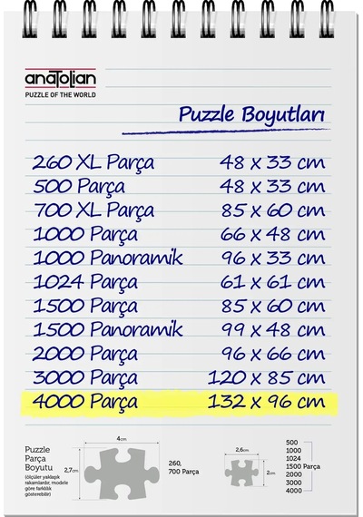 Anatolian 4000 Parçalık Puzzle - Su Değirmeni 5208