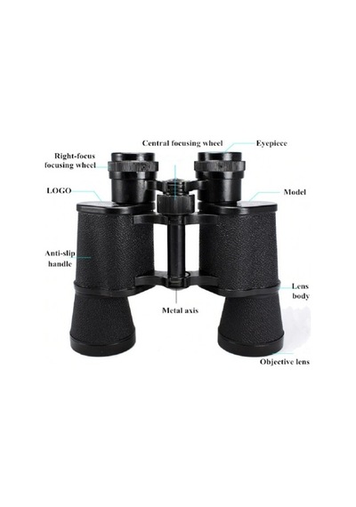 Baigish 10x40 Profesyonel Metal Dürbün Siyah