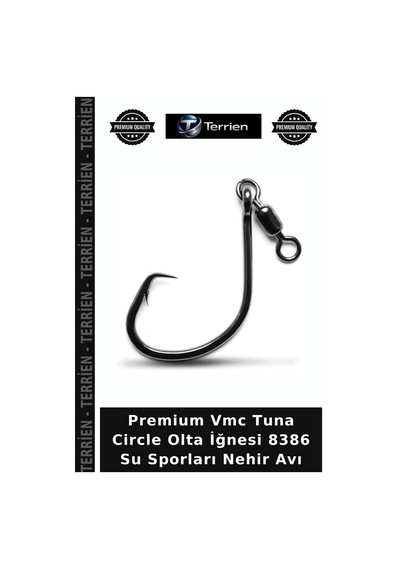 Premium Vmc Tuna Circle Olta İğnesi 8386 Su Sporları Nehir Avı No:6-0 - 4lu
