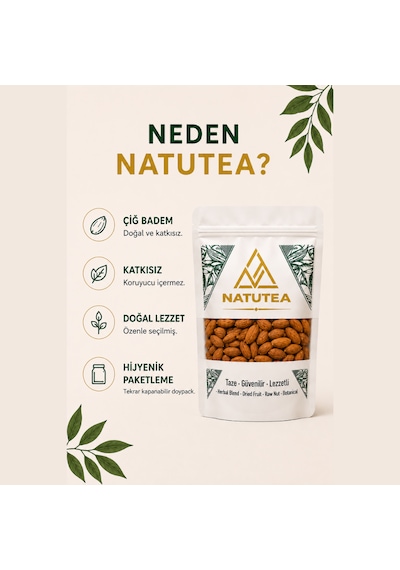 Natutea Çiğ Badem 100 G Kuruyemiş