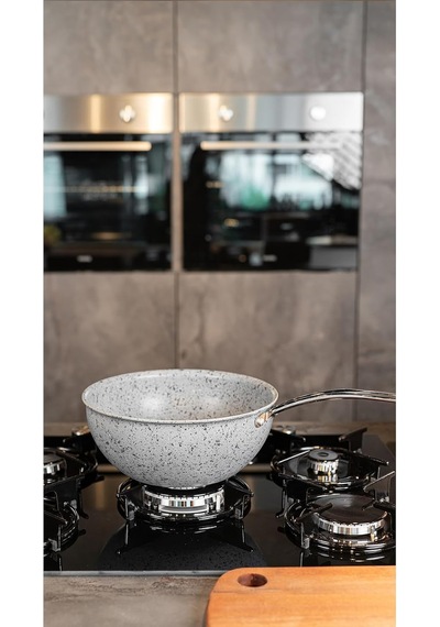 Stone-age Çizilmez Yanmaz Yapışmaz 26 Cm Wok Tava Belirtilmemiş