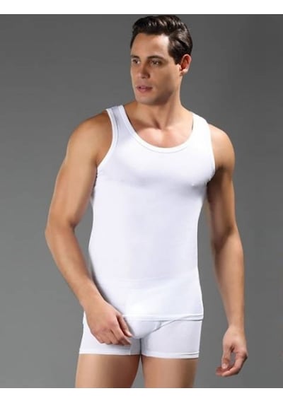 Eros Modal 104 Elestan Erkek Atlet Boxer Takım Kutulu Beyaz (445148627)